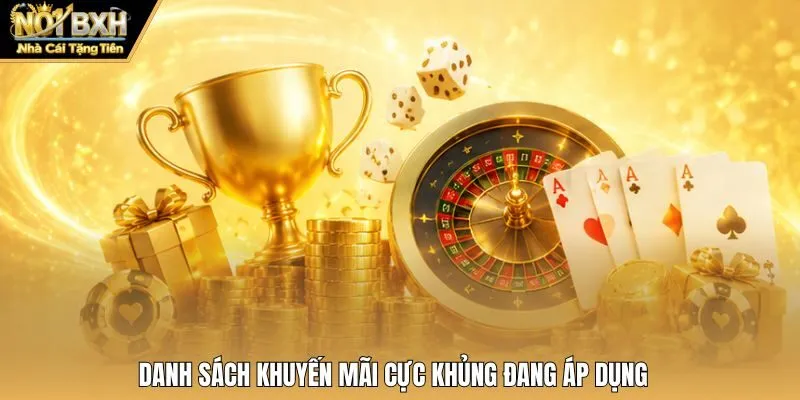 Danh sách khuyến mãi cực khủng đang áp dụng